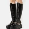 Even&Odd Botas Con Cordones - Black