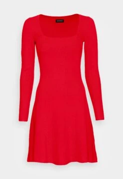 Even&Odd Eckiger Ausschnitt Mini Strickkleid - Vestido De Punto - Red -ASOS TIENDA 045f531776694b848ec42e84af555657