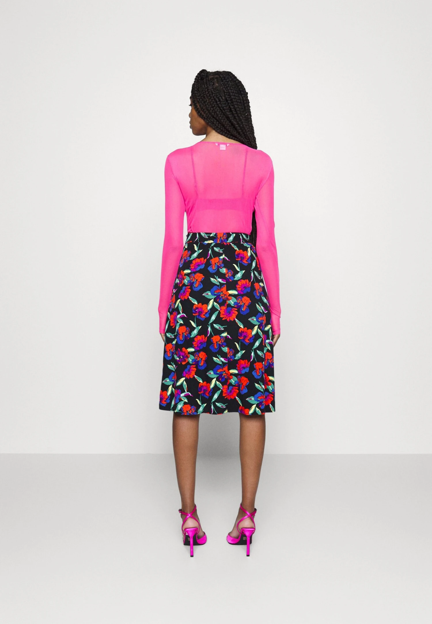 Even&Odd Midi Skirt With Shell Fabric - Falda Acampanada - Multicoloured 3 Even&Odd Midi Skirt With Shell Fabric - Falda Acampanada - Multicoloured - Imagen 3