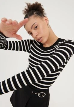 Even&Odd 2 Pack - Jersey De Punto - Black / Off-White -ASOS TIENDA 1620a486331e46cab26b54b314ad724a