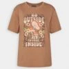 Even&Odd Camiseta Estampada - Brown