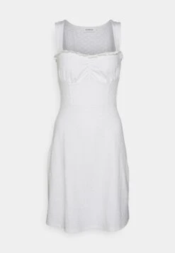 Even&Odd Sleeveless Sweetheart Neckline Princess Seams Flared Skirt Mini Dress (Eo-Ss23-C131-Sp) / 001 - White - Vestido Informal - 001 - White -ASOS TIENDA 189795427f654a1d97a2c490db539d88