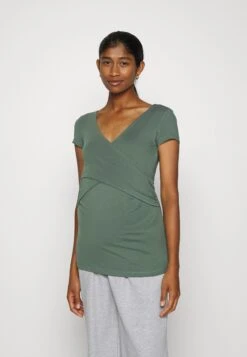 2Pack - Camiseta Básica - Green/Mottled Light Grey -ASOS TIENDA 19105998144e46969af64e7937346a84