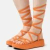 Even&Odd Sandalias Con Plataforma - Orange