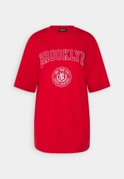 Even&Odd Camiseta Estampada - Dark Red -ASOS TIENDA 1f6493461b5c4af19bc134f53a59021b