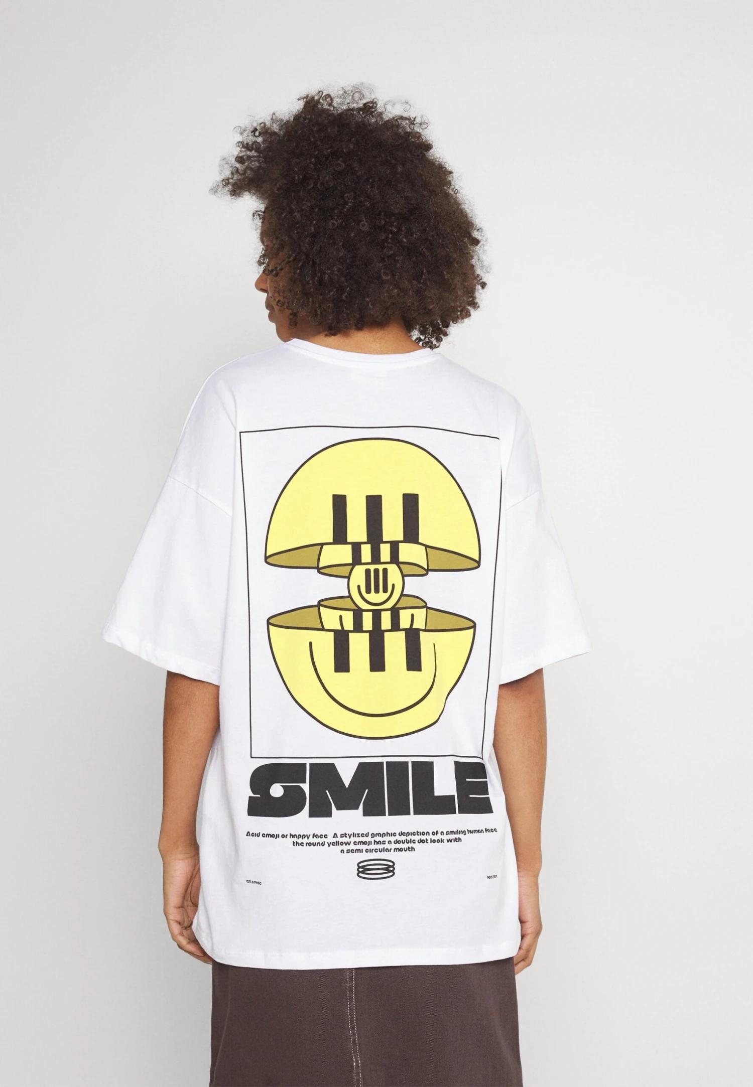 Even&Odd Cut Smile - Camiseta Estampada - White 1 Even&Odd Cut Smile - Camiseta Estampada - White