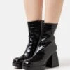 Even&Odd Botines Con Plataforma - Black