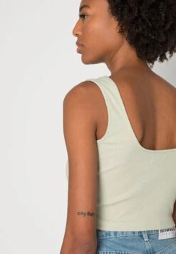 Even&Odd Top - Black/Light Green -ASOS TIENDA 318c772500a34cc4b00a574bcc76cbcf