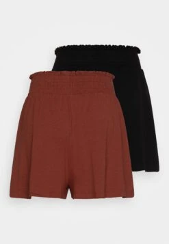 Even&Odd 2 Pack - Shorts - Black/Brown -ASOS TIENDA 36ecef89b65e4973b9aa338349f82d60