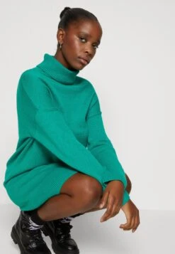 Even&Odd Rollkragen Mini Basic Strickkleid - Vestido De Punto - Green -ASOS TIENDA 37cbad8bb19740df9ce2fd3dca8fbe23
