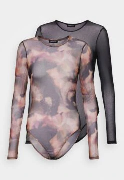 Even&Odd 2In1 - Camiseta Estampada - Black/Multi-Coloured -ASOS TIENDA 4083aec608a441f0bbcb3fe71ae63dfe