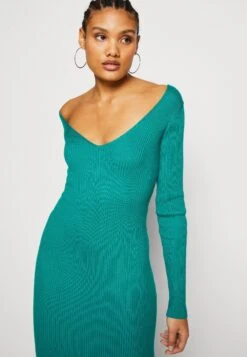 Even&Odd V Ausschnitt Midi Bodycon Strickkleid - Vestido De Tubo - Green -ASOS TIENDA 41d4a7fb0b9c45aabe5b05c724042bd2