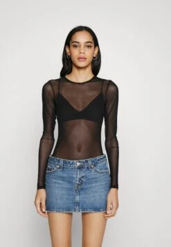 Even&Odd 2In1 - Camiseta Estampada - Black/Multi-Coloured -ASOS TIENDA 428672fedea04c18acac1bce83ff64e0