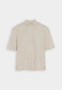 Even&Odd Linen-Mix Button Down Blouse - Camisa - Beige -ASOS TIENDA 486e50f0eac444eca20faeb432b2978e