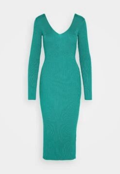 Even&Odd V Ausschnitt Midi Bodycon Strickkleid - Vestido De Tubo - Green -ASOS TIENDA 4c005a76e1634d389fcef7a607a303a2