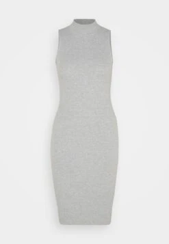 Even&Odd Perkin Neck Midi Bodycon Dress - Vestido Ligero - Mottled Grey -ASOS TIENDA 538a1b63ec5943d999716bc9f9aa22b9