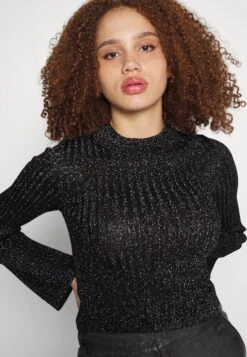 Even&Odd Lurex - Jersey De Punto - Black 9 Even&Odd Lurex - Jersey De Punto - Black -ASOS TIENDA 63f4ba6b61fe4e5b9b01b7f57a72124c