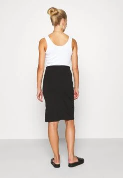 Even&Odd Basic - Midi Skirt With Slit - Falda De Tubo - Black -ASOS TIENDA 64675dc213ca4c638a2d33ec720c7cb5
