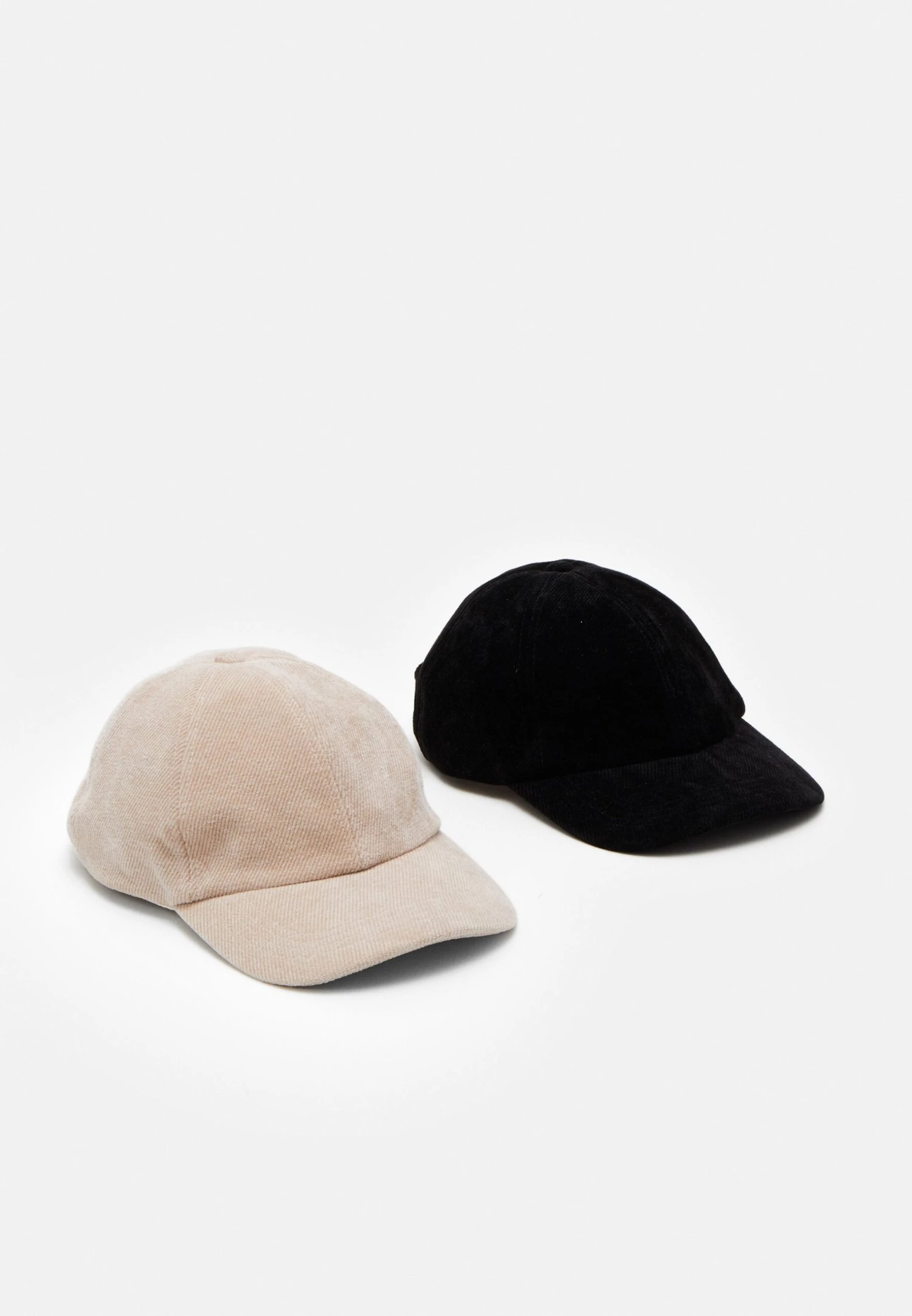 Even&Odd 2 Pack - Gorra - Black/Beige 1 Even&Odd 2 Pack - Gorra - Black/Beige