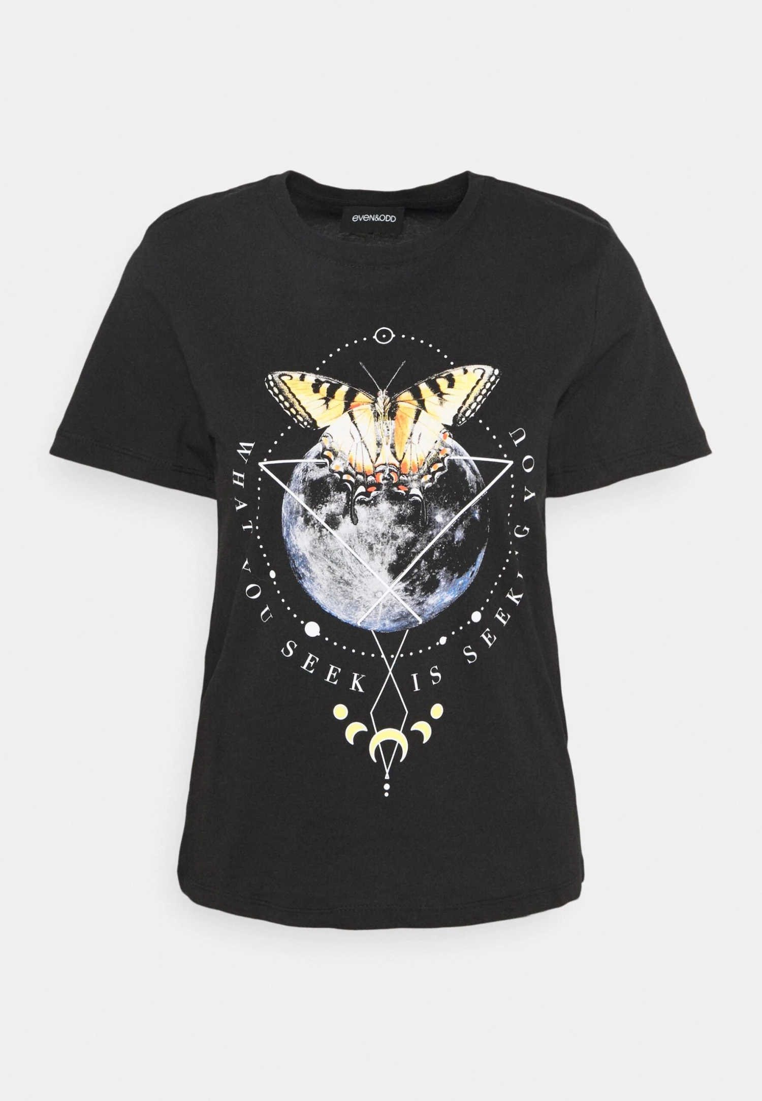 Even&Odd Hattie Moon And Butterly Tee - Camiseta Estampada - Black 5 Even&Odd Hattie Moon And Butterly Tee - Camiseta Estampada - Black - Imagen 5