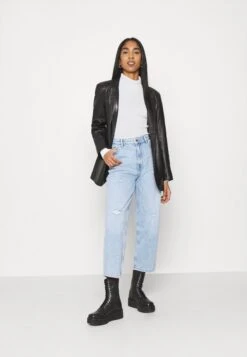 Even&Odd Cropped Turtle Neck 2 Pack - Jersey De Punto - Black/ White