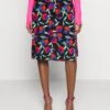 Even&Odd Midi Skirt With Shell Fabric - Falda Acampanada - Multicoloured