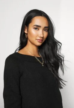 Even&Odd Schulterfrei Mini Strickkleid - Vestido De Punto - Black -ASOS TIENDA 762514b54e2940cca35f61860480f99e