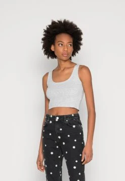 Even&Odd Top - Black/Light Grey -ASOS TIENDA 7abb4f32c22b4ce499bb176d408c907d