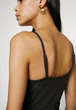 Even&Odd Strappy Warp Mini Bodycon Punto Dress - Vestido De Tubo - Black -ASOS TIENDA 7ec144b7d47d45a28fb9ca73e683b881