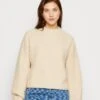 Even&Odd Moss Stitch Jumper - Jersey De Punto - Sand