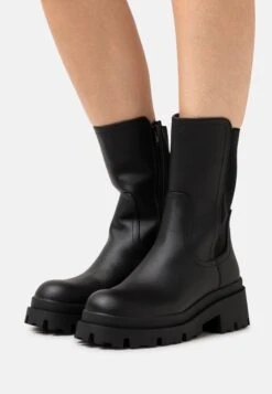 Botas Con Plataforma - Black