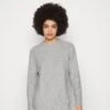 Even&Odd Vestido De Punto - Mottled Light Grey