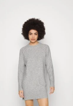 Even&Odd Vestido De Punto - Mottled Light Grey