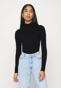 Even&Odd Cropped Turtle Neck 2 Pack - Jersey De Punto - Black/ White -ASOS TIENDA 94ad5ae168614afe92a40cf2a7c91001