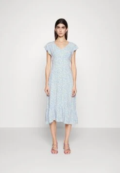 Even&Odd Vestido Informal - Light Blue/Pink