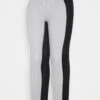 Even&Odd 2 Pack - Leggings - Mottled Light Grey/Black