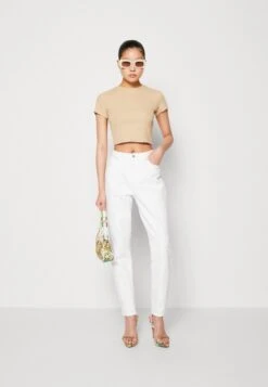 Even&Odd 3 Pack - Camiseta Básica - Beige/Black/Orange