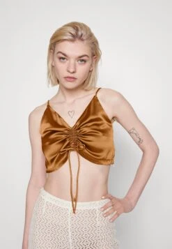 Even&Odd Cami Rushing Front - Top - 708 - Cognac -ASOS TIENDA a0e27c7e50f74674916edbe8c500c92c