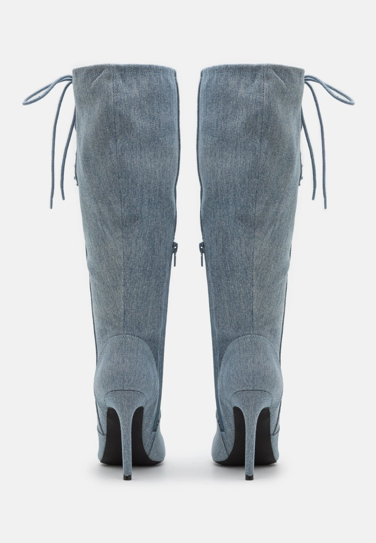 Botas Con Cordones - Blue Denim 4 Botas Con Cordones - Blue Denim - Imagen 4