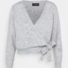 Even&Odd Chaqueta De Punto - Mottled Light Grey