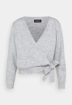 Even&Odd Chaqueta De Punto - Mottled Light Grey