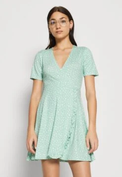 Even&Odd Vestido Ligero - Green/White -ASOS TIENDA a6de81e977484befbf59ec0fab3053fb