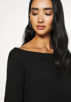 Even&Odd Schulterfrei Mini Strickkleid - Vestido De Punto - Black -ASOS TIENDA a91d161f3d154e4a91c1e0db7ab612dd