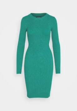 Even&Odd Crew Ausschnitt Ripp Basic Bodycon Mini Strickkleid - Vestido De Tubo - Green -ASOS TIENDA abfe639f4dfe45e7909e54860a5b5008