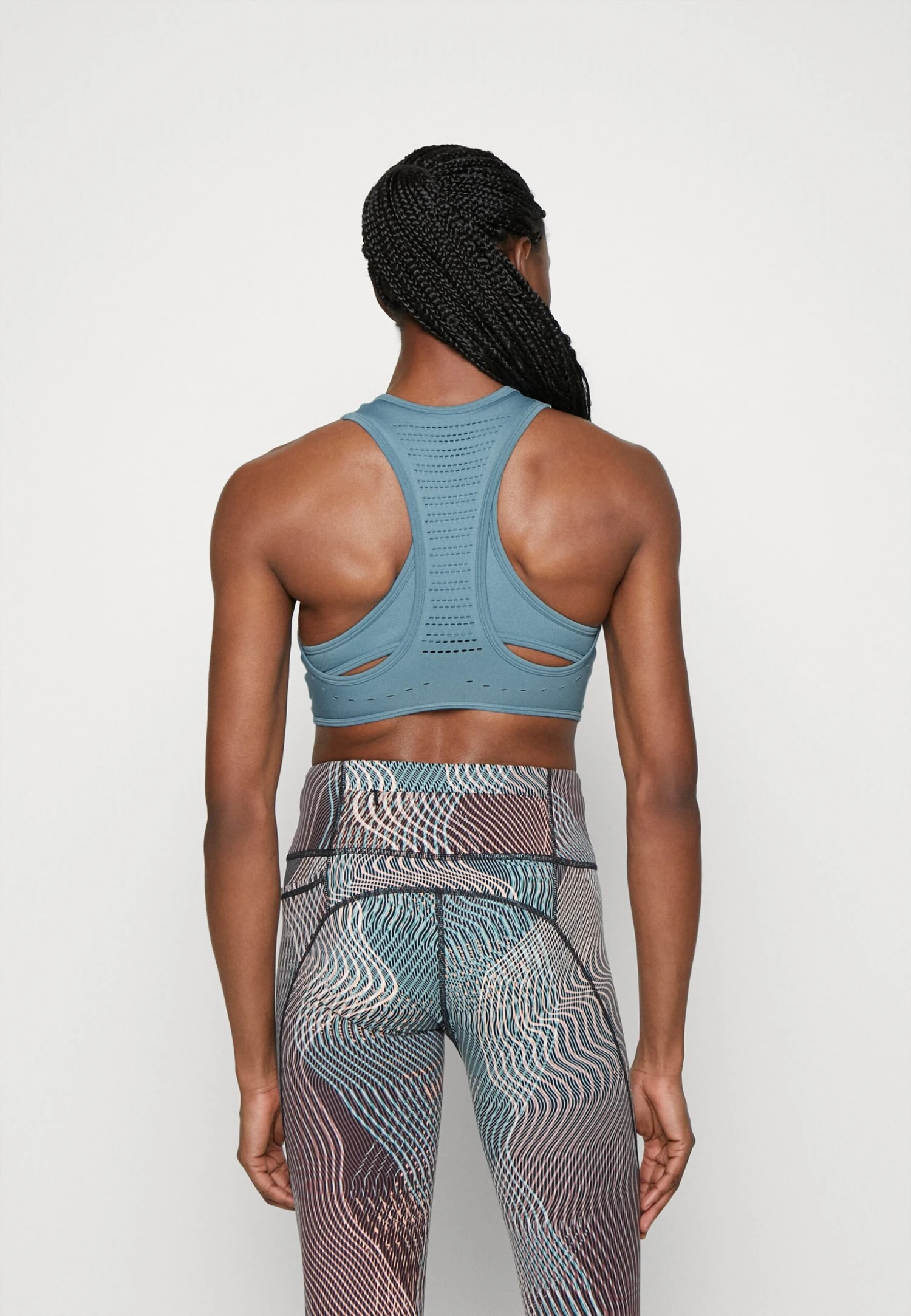 Sujetadores Deportivos Con Sujeción Media - Blue-Grey 3 Sujetadores Deportivos Con Sujeción Media - Blue-Grey - Imagen 3