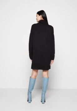 Even&Odd Rollkragen Mini Basic Strickkleid - Vestido De Punto - Black -ASOS TIENDA aec84f67fb904e5fa9c3be079805e449