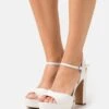 Even&Odd Leather - Sandalias Con Plataforma - White