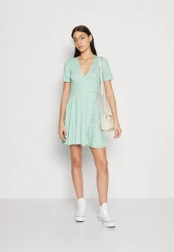 Even&Odd Vestido Ligero - Green/White -ASOS TIENDA bbe6ae811e9649ac8a48ecc6fbc6c921