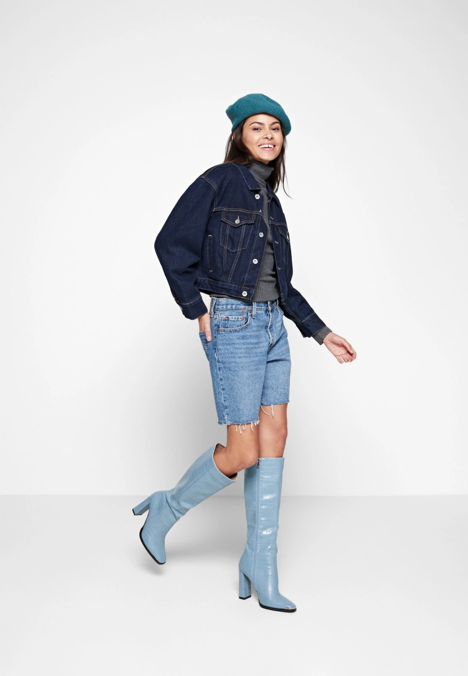 Even&Odd Jersey De Punto - Mottled Dark Grey 2 Even&Odd Jersey De Punto - Mottled Dark Grey - Imagen 2