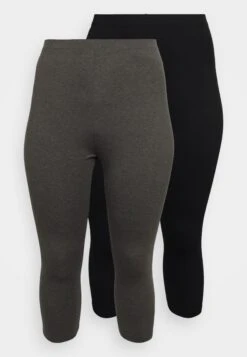 2 Pack - Leggings - Black/Mottled Dark Grey 10 2 Pack - Leggings - Black/Mottled Dark Grey -ASOS TIENDA c1a521f524284f35b0111791dd8a5746